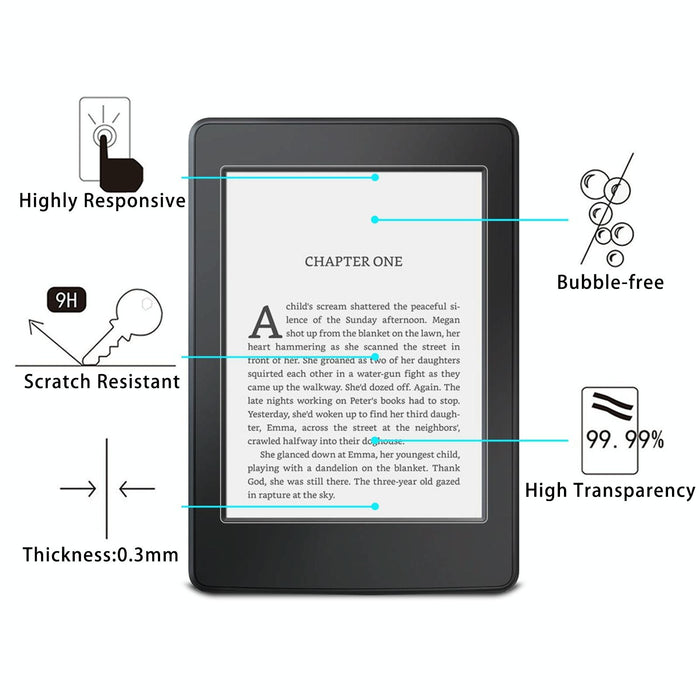 2 Pcs 9H 2.5D Explosion-Proof Tempered Tablet Glass Film For Amazon Kindle Paperwhite 3 / 2 / 1