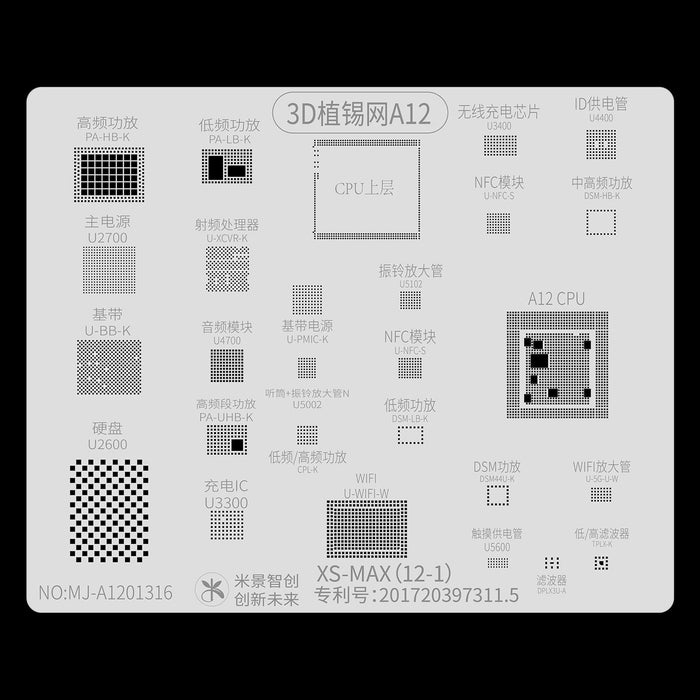 Mijing 3d Bga Solder Reball Tin Plant Net Model A12