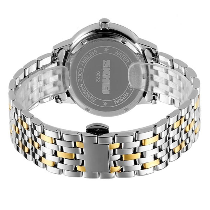 Waterproof Quartz Watch with Stainless Steel Buckle Strap