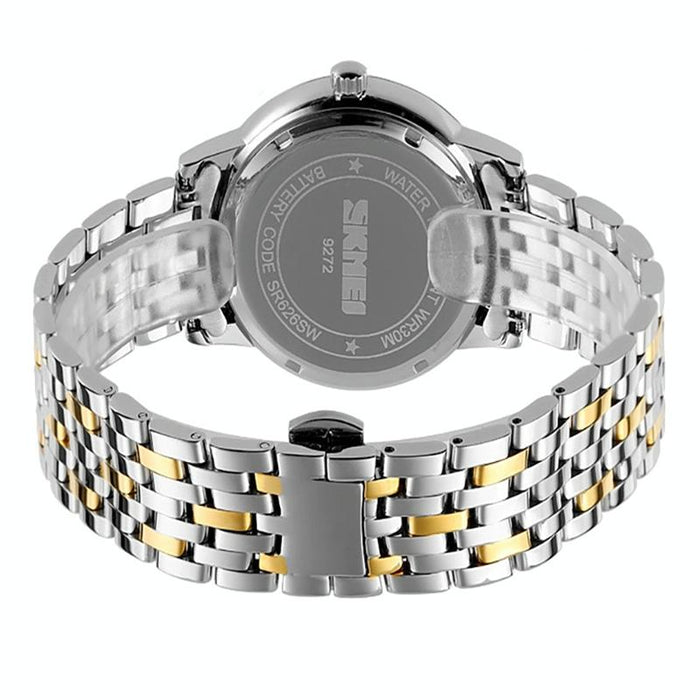 Waterproof Quartz Watch with Stainless Steel Buckle Strap