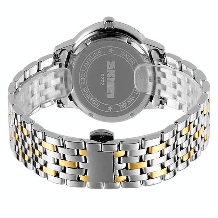 Waterproof Quartz Watch with Stainless Steel Buckle Strap