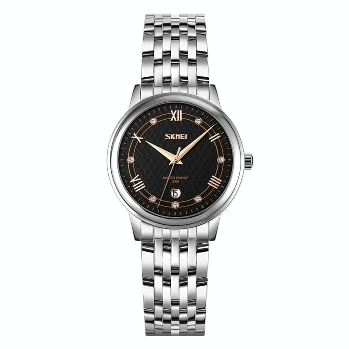 Waterproof Quartz Watch with Stainless Steel Buckle Strap