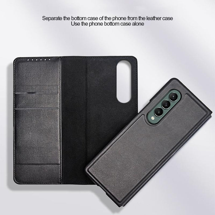 Horizontal Flip Foldable Leather Phone Case For Samsung