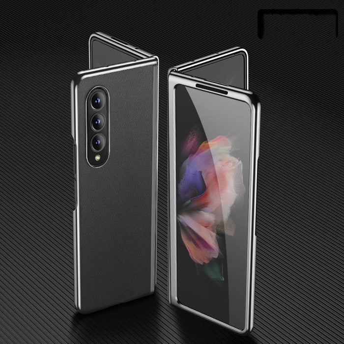 Leather Plated Phone Cover For Samsung Galaxy z Fold 4