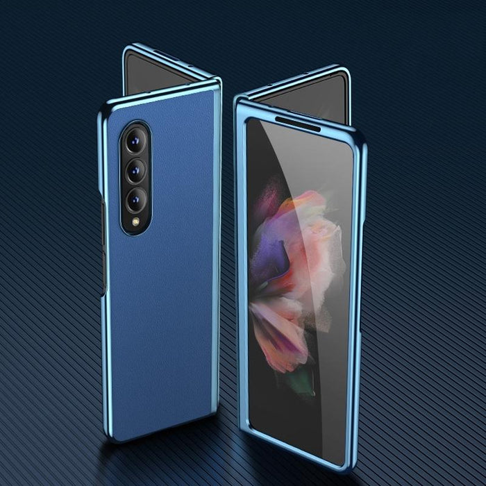 Leather Plated Phone Cover For Samsung Galaxy z Fold 4