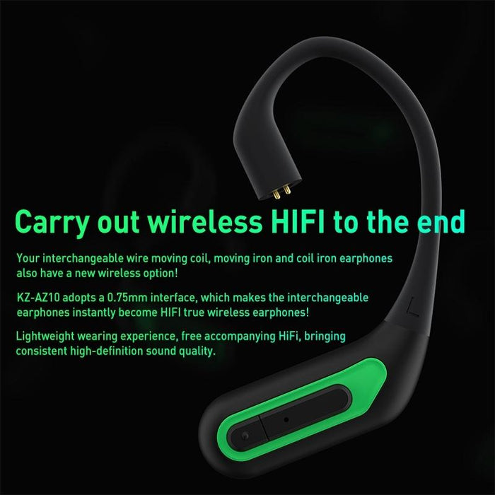 Kz-Az10 5.2 Wireless Bluetooth Headset 0.75/0.78 Interface Adaptation Black