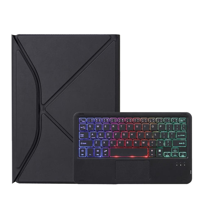 Z11B-As Pen Slot Touchpad Backlight Bluetooth Keyboard Leather Tablet Case For Ipad Pro 11 2021/2020/2018