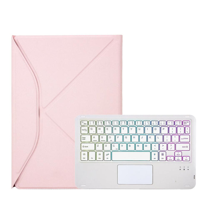 Z11B-As Pen Slot Touchpad Backlight Bluetooth Keyboard Leather Tablet Case For Ipad Pro 11 2021/2020/2018