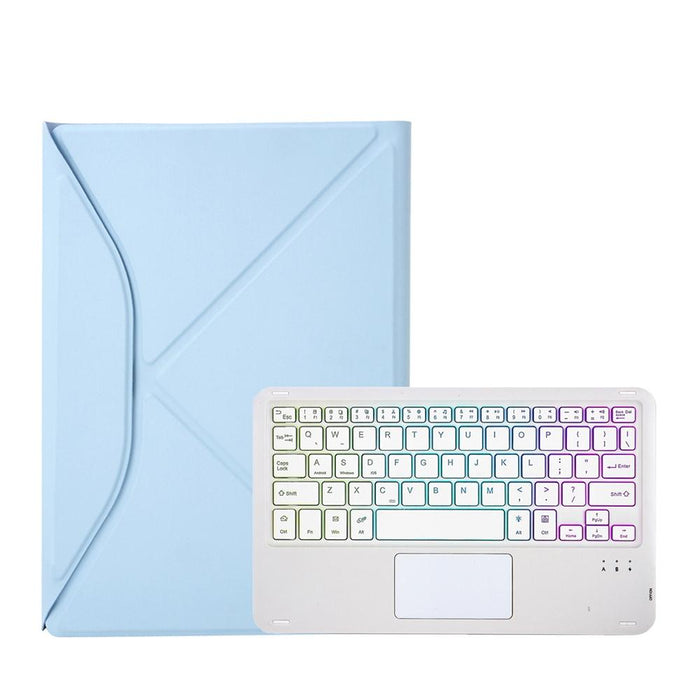 Z11B-As Pen Slot Touchpad Backlight Bluetooth Keyboard Leather Tablet Case For Ipad Pro 11 2021/2020/2018