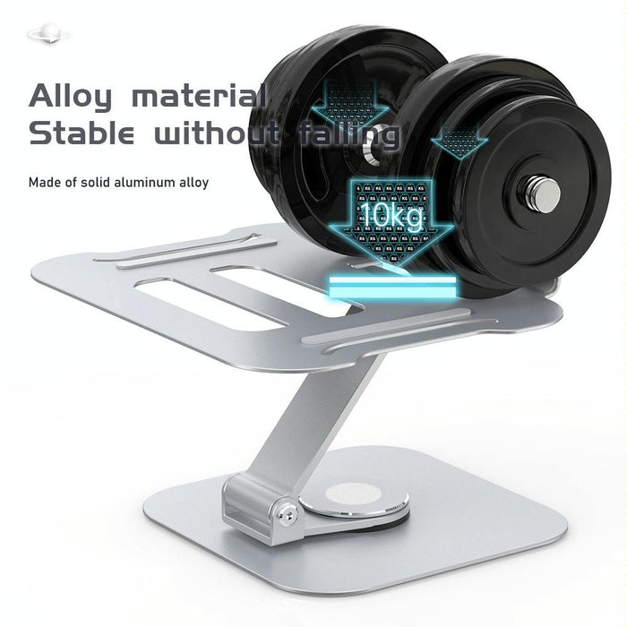 360 Degrees Rotation Laptop Lifting Bracket Silver