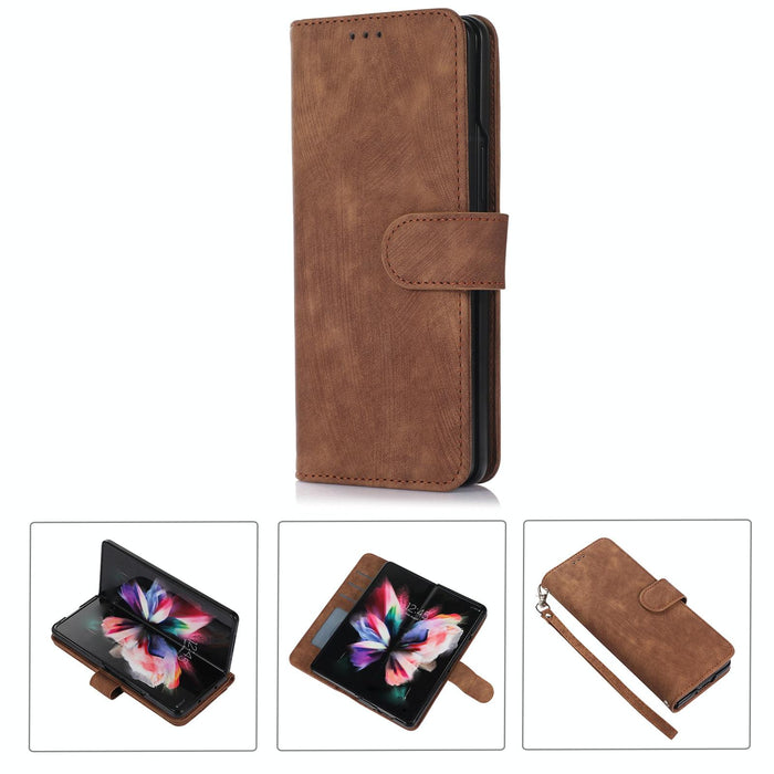 Leather Phone Case With Pen Slot Horizontal Flip