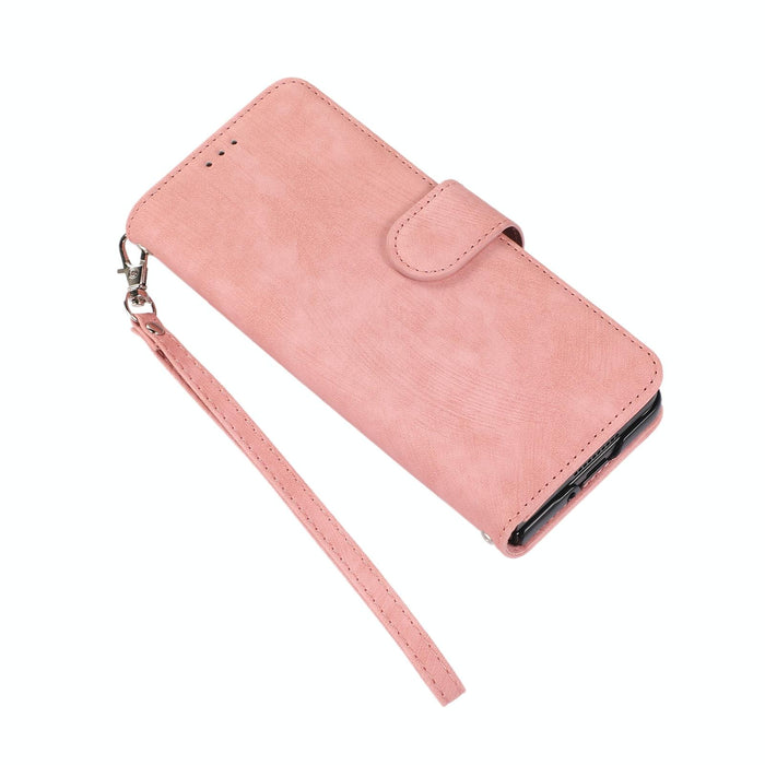 Leather Phone Case With Pen Slot Horizontal Flip