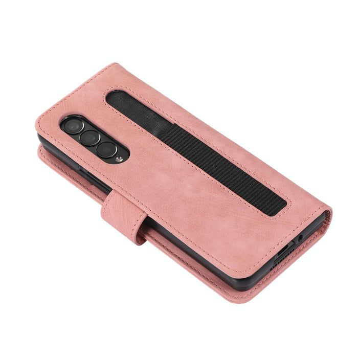 Leather Phone Case With Pen Slot Horizontal Flip