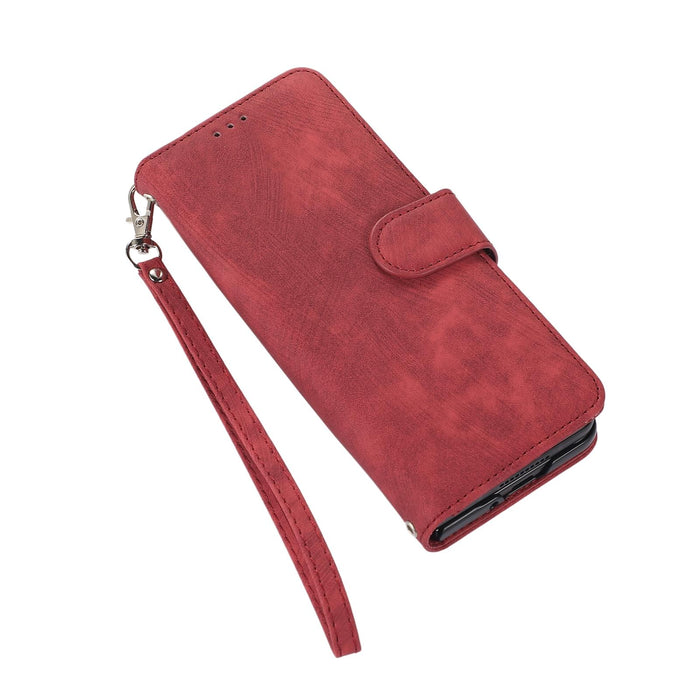 Leather Phone Case With Pen Slot Horizontal Flip