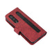 Leather Phone Case With Pen Slot Horizontal Flip