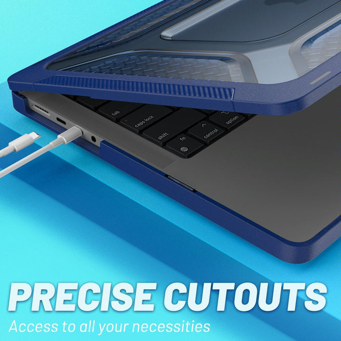 For Macbook Pro 14.2 Inch A2442 2021 Pc + Tpu Honeycomb Laptop Protective Case