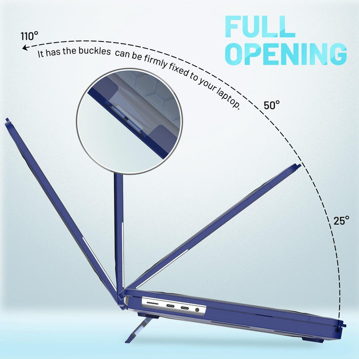 For Macbook Pro 14.2 Inch A2442 2021 Pc + Tpu Honeycomb Laptop Protective Case