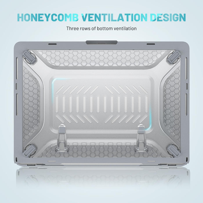 For Macbook Pro 14.2 Inch A2442 2021 Pc + Tpu Honeycomb Laptop Protective Case