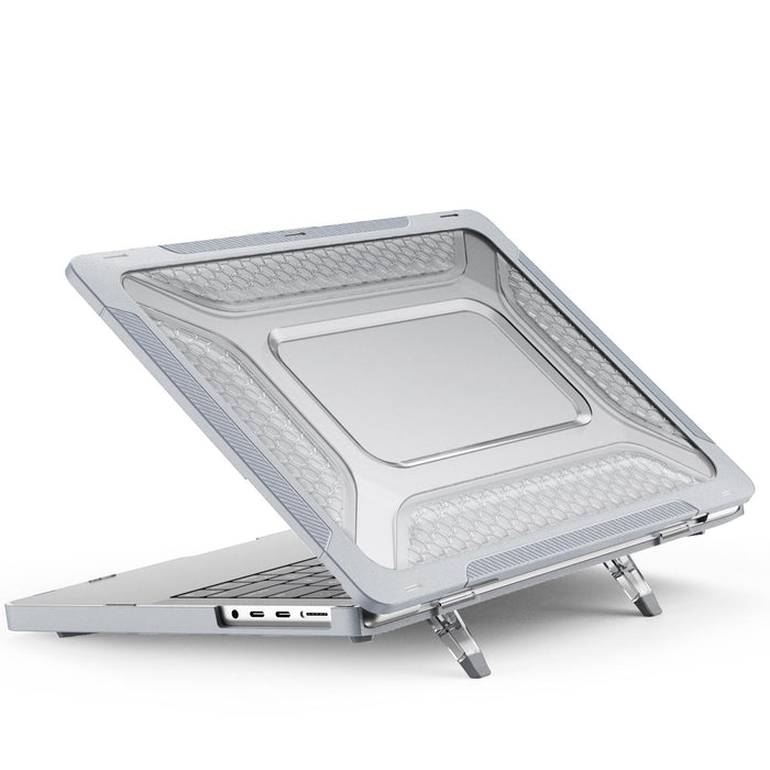 For Macbook Pro 14.2 Inch A2442 2021 Pc + Tpu Honeycomb Laptop Protective Case