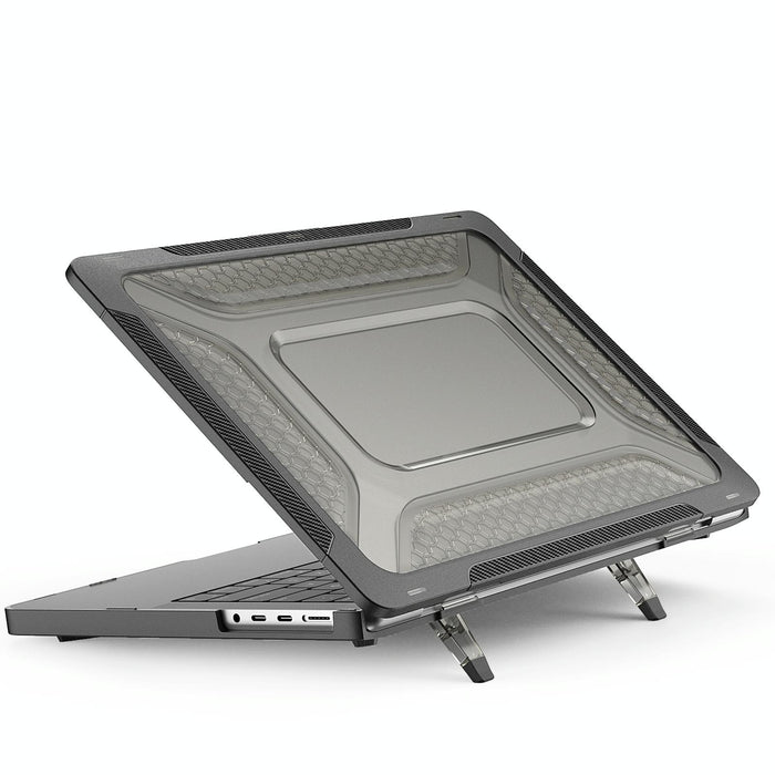 For Macbook Pro 14.2 Inch A2442 2021 Pc + Tpu Honeycomb Laptop Protective Case