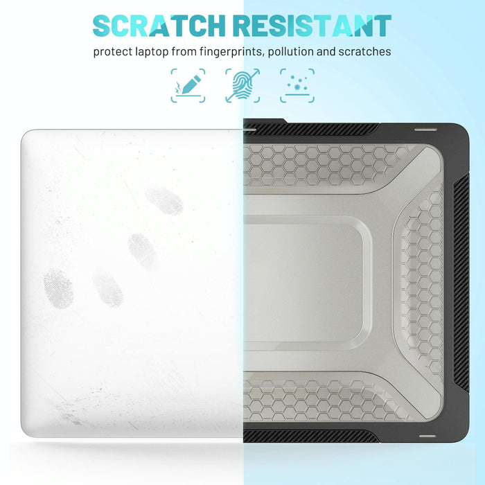 For Macbook Pro 14.2 Inch A2442 2021 Pc + Tpu Honeycomb Laptop Protective Case