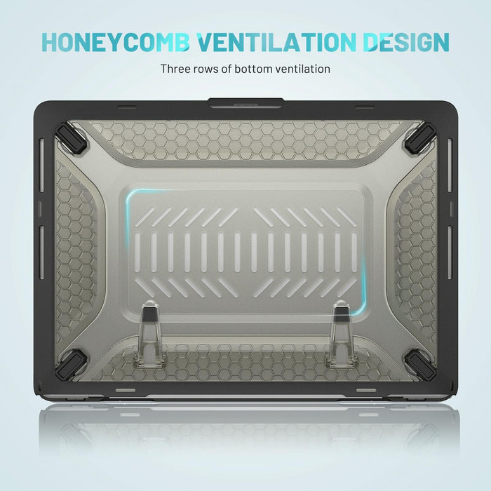 For Macbook Pro 14.2 Inch A2442 2021 Pc + Tpu Honeycomb Laptop Protective Case