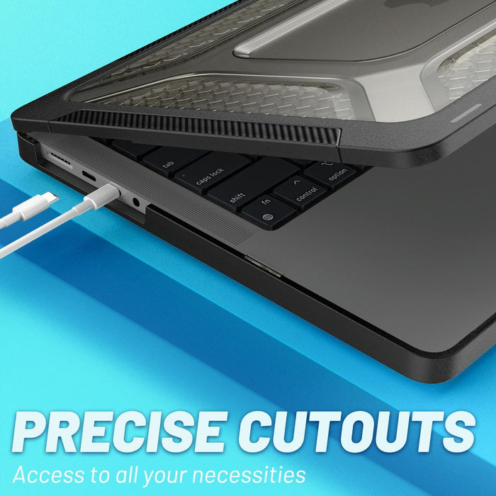 For Macbook Pro 14.2 Inch A2442 2021 Pc + Tpu Honeycomb Laptop Protective Case