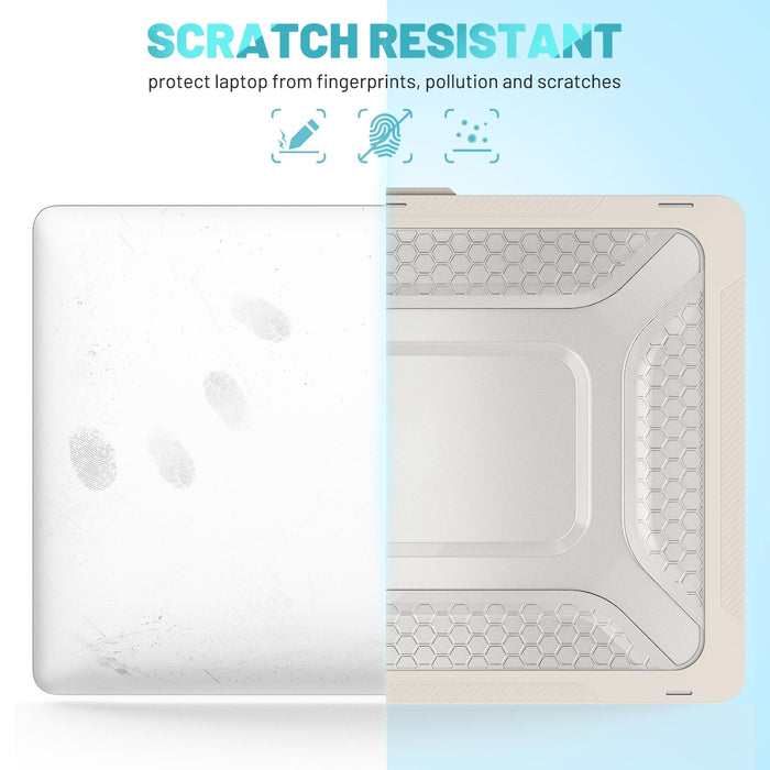 For Macbook Pro 14.2 Inch A2442 2021 Pc + Tpu Honeycomb Laptop Protective Case