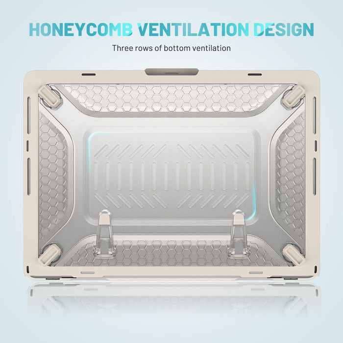 For Macbook Pro 14.2 Inch A2442 2021 Pc + Tpu Honeycomb Laptop Protective Case