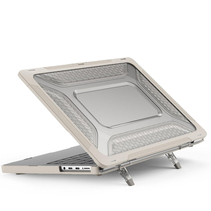 For Macbook Pro 14.2 Inch A2442 2021 Pc + Tpu Honeycomb Laptop Protective Case