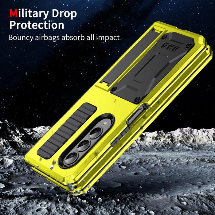 Shock Proof Metal Phone Case With Holder For Samsung Galaxy