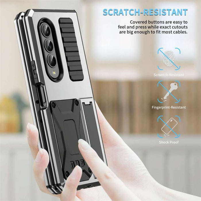 Shock Proof Metal Phone Case With Holder For Samsung Galaxy