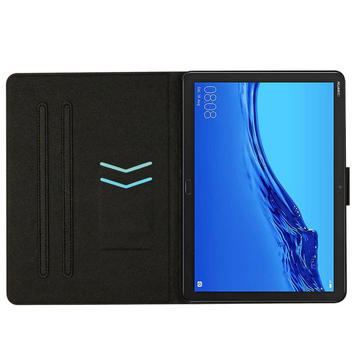For Huawei Mediapad M5 Lite Marble Pattern Smart Leather Tablet Case