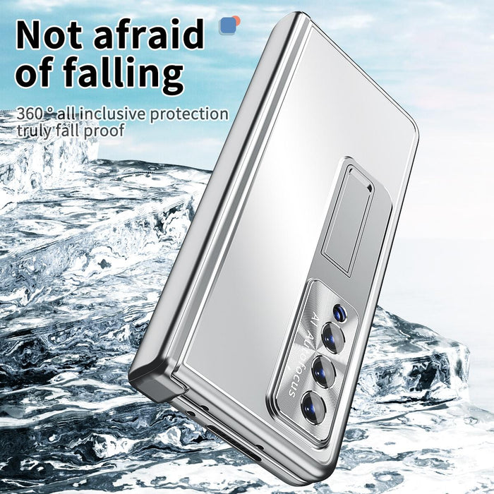 Double Hinge Shockproof Aluminum Phone Case For Samsung