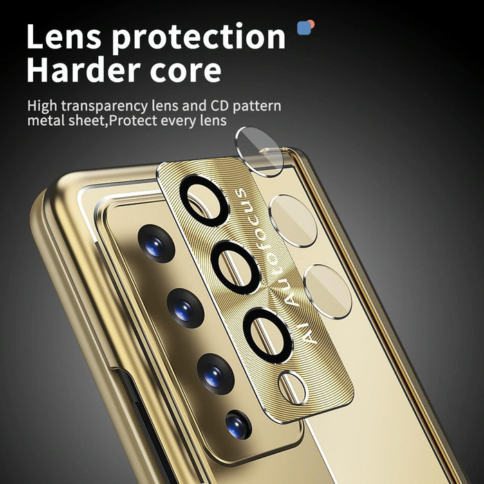 Double Hinge Shockproof Aluminum Phone Case For Samsung