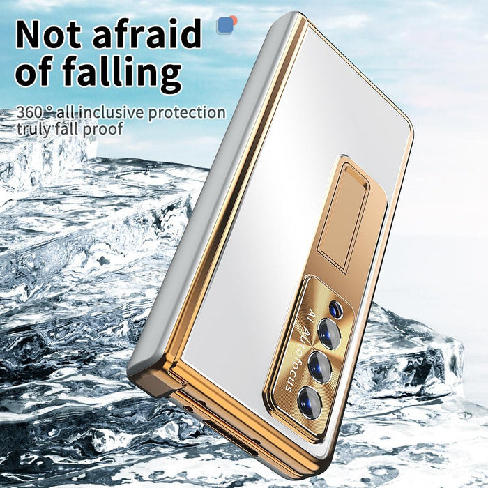 Double Hinge Shockproof Aluminum Phone Case For Samsung