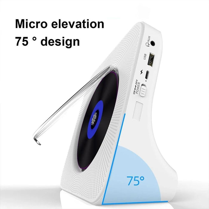 2A Retro Bluetooth Music Disc Album Cd Player Specification Rechargeable Version