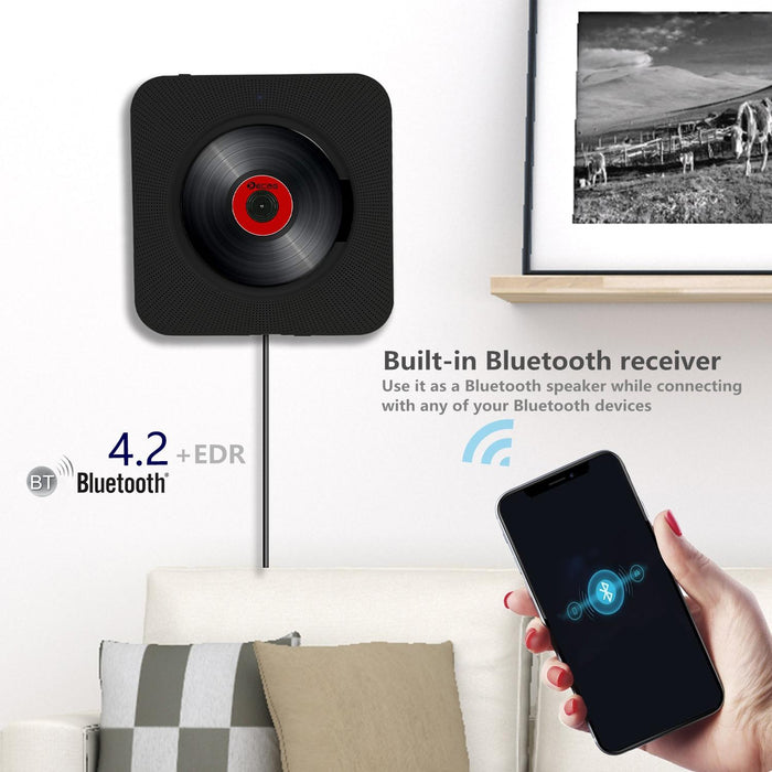 6W Wall Mounted Bluetooth Cd Player
