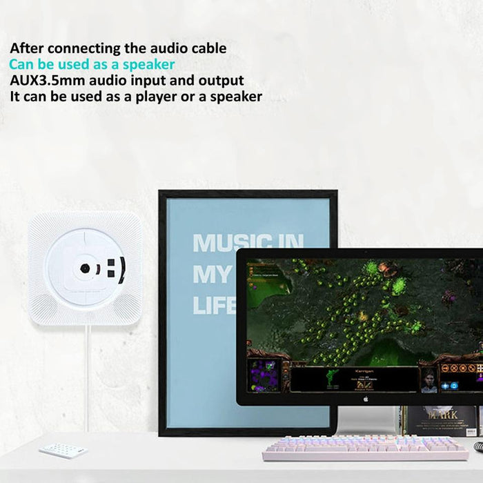 10W Portable Bluetooth Album Cd Player Player