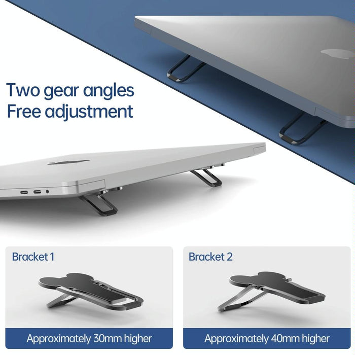 2 Pcs Metal Foldable Laptop Stand Bracket