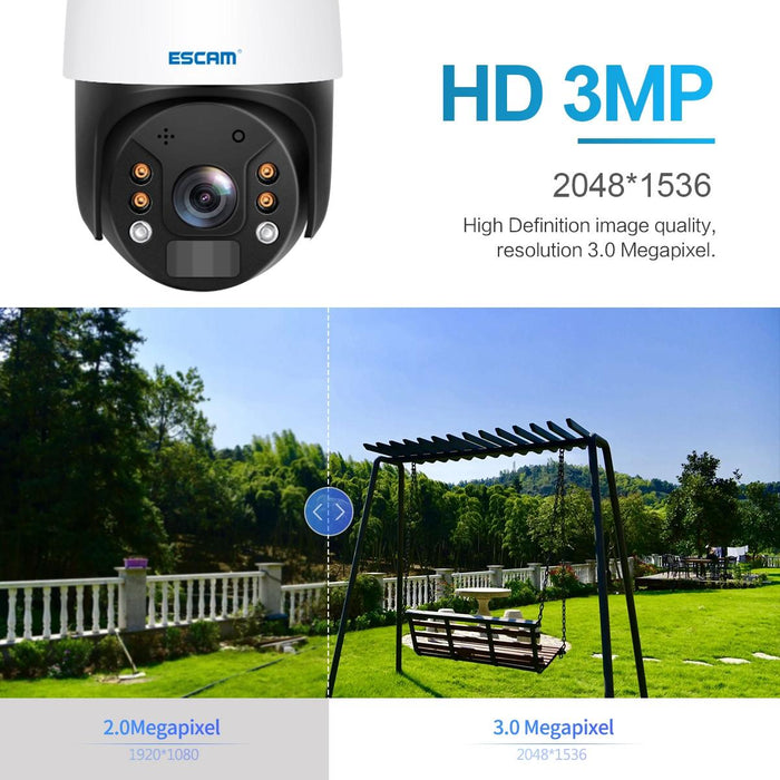 3Mp Hd Ip66 Waterproof Wifi Solar Panel Pt Ip Camera Without Battery