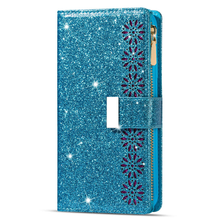 Glitter Zipper Leather Case For Samsung Galaxy z Fold 4