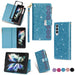 Glitter Zipper Leather Case For Samsung Galaxy z Fold 4