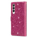 Glitter Zipper Leather Case For Samsung Galaxy z Fold 4