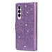 Glitter Zipper Leather Case For Samsung Galaxy z Fold 4