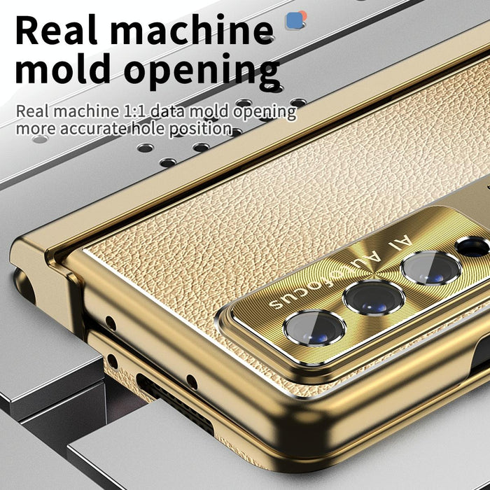 Magnetic Litchi Pattern Shockproof Phone Case For Samsung