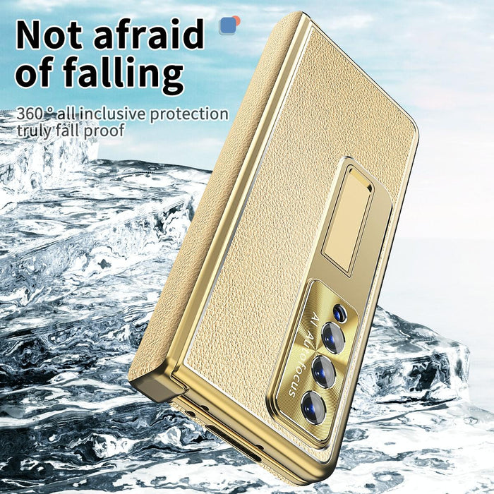 Magnetic Litchi Pattern Shockproof Phone Case For Samsung