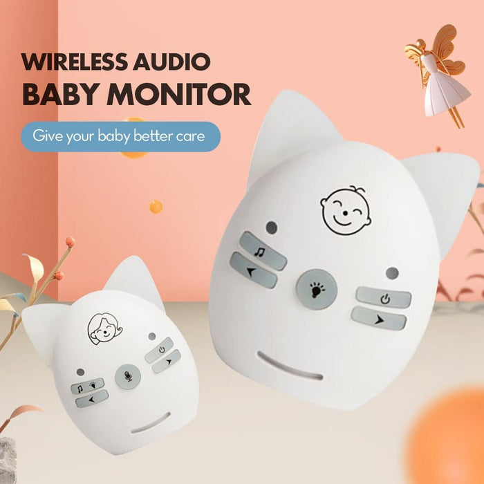 Wireless Audio Baby Monitor Support Voice Monitoring Intercom Night Light Without Battery