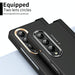 Two Tone Contact Lens Hinge Flip Case For Samsung Fold 4