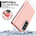 Two Tone Contact Lens Hinge Flip Case For Samsung Fold 4